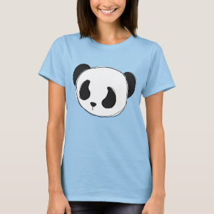 T-shirts panda do esboço