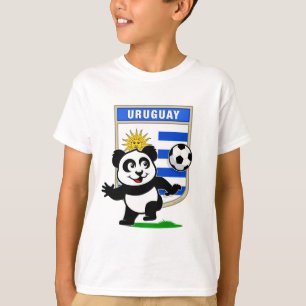 T-shirts Panda do futebol de Uruguai