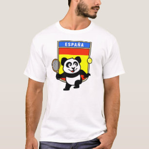T-shirts Panda do tênis da espanha