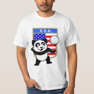 T-shirts Panda do voleibol dos EUA