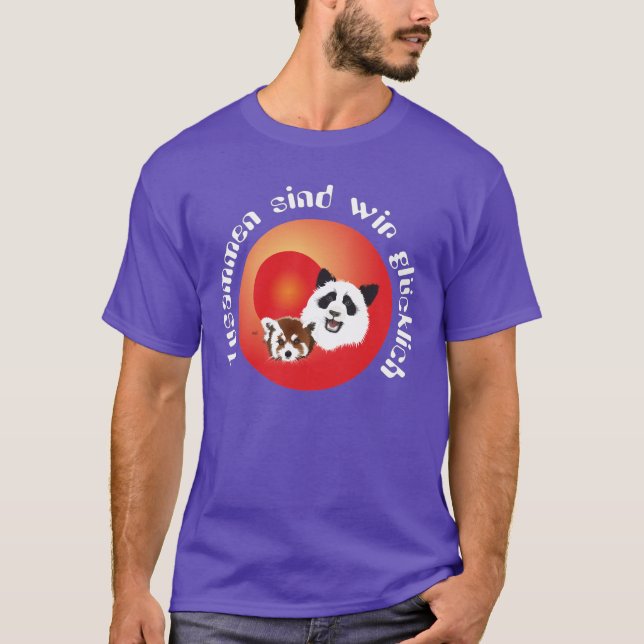 T-shirts Panda encontro - Shirt (Frente)
