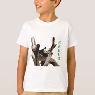 T-shirts Panda gigante em uma fotografia de zoológico de an