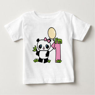 T-shirts Panda Girl Primeiro Aniversário