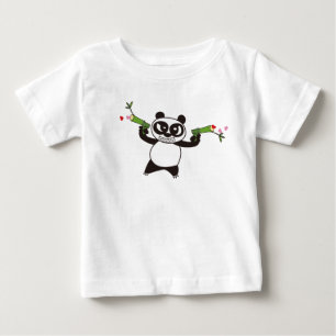 T-shirts Panda irritada 28 da cara