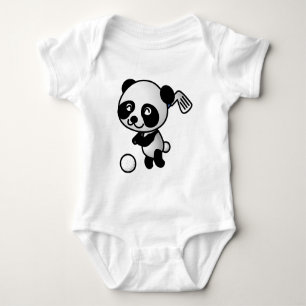 T-shirts Panda jogando golfe