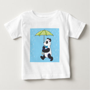 T-shirts Panda na chuva