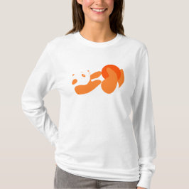 T-shirts Panda Playing (Laranja)