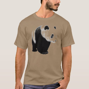 T-shirts Panda Preta e Branca