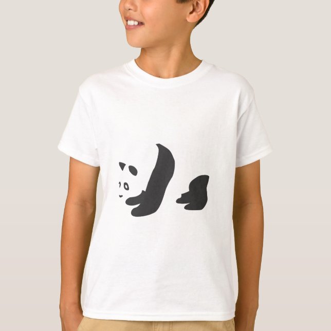 T-shirts Panda (preto) (Frente)