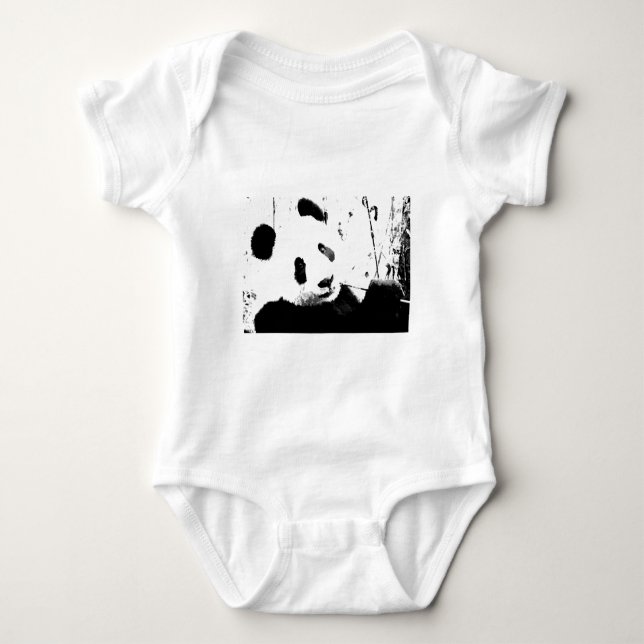 T-shirts Panda Preto e Branco (Frente)