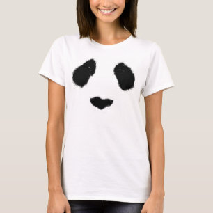 T-shirts Panda realista cara