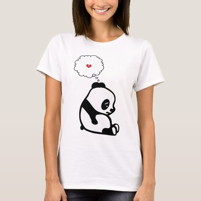 T-shirts Panda triste (Frente)