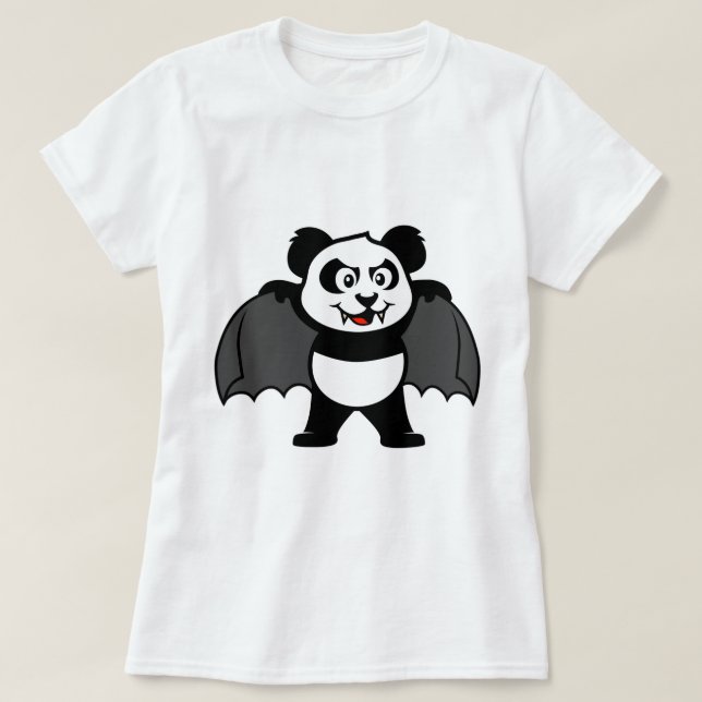 T-shirts Panda Vampiro (Frente do Design)