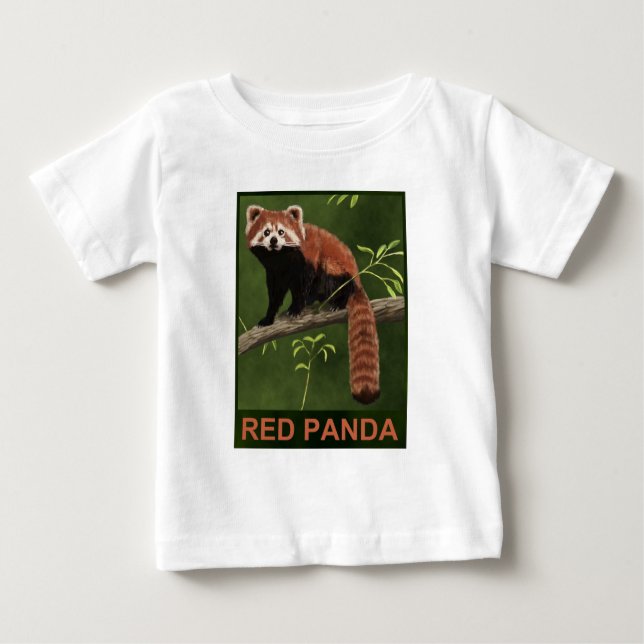 T-shirts Panda vermelha (Frente)