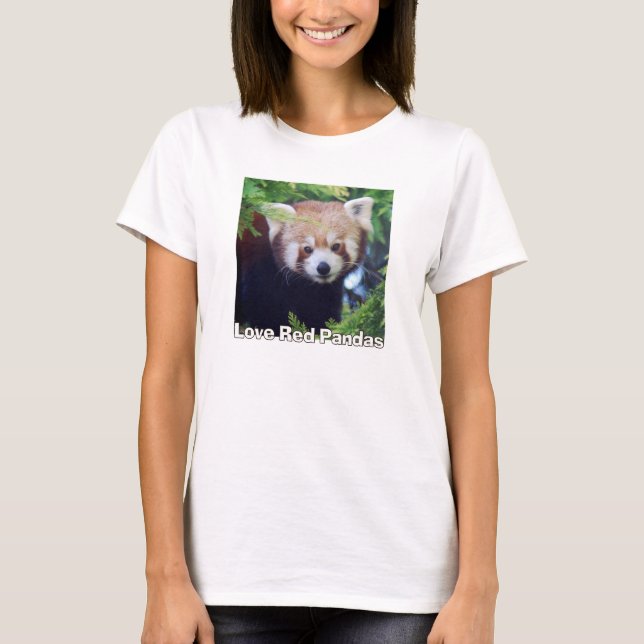 T-shirts Panda vermelha (Frente)
