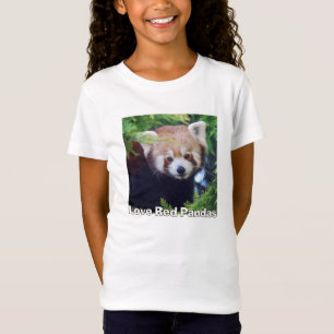 T-shirts Panda vermelha