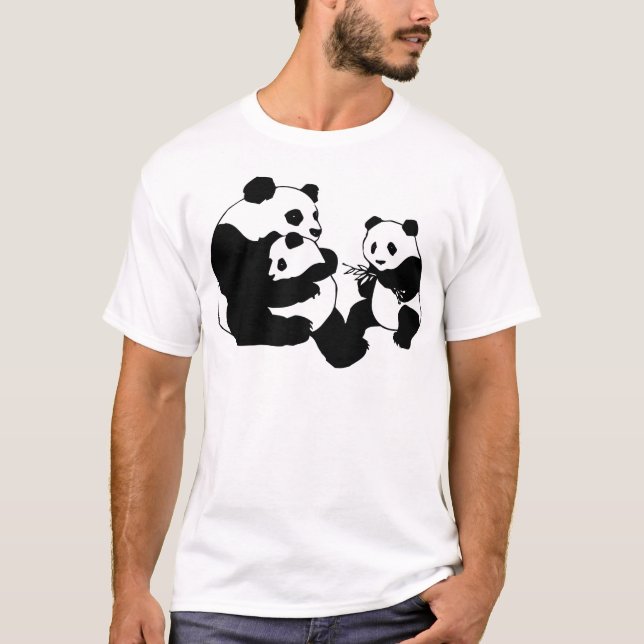 T-shirts Pandas (Frente)