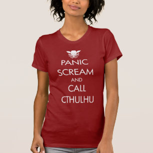 T-shirts Pânico do gritar e chamada Cthulhu