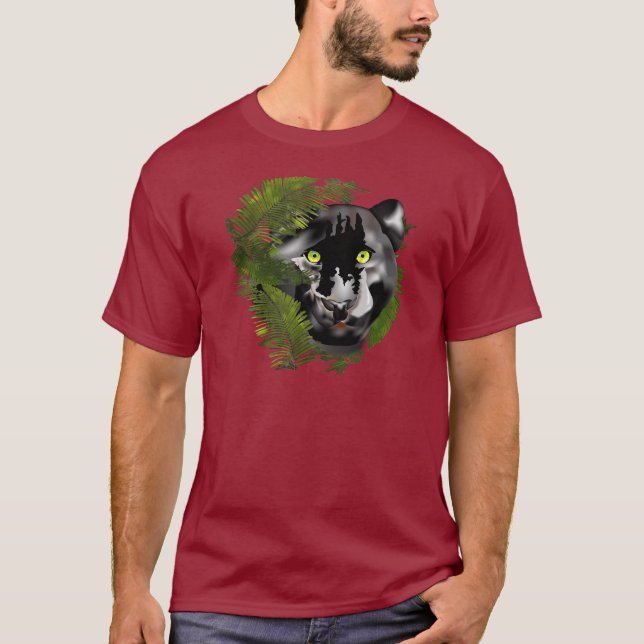 T-shirts Pantera entre Folhas (Frente)