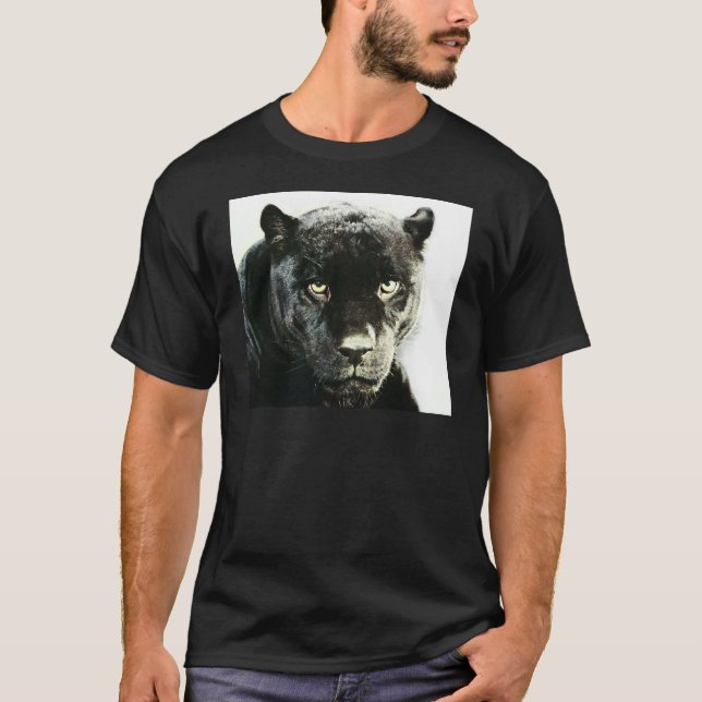 T-shirts Pantera Jaguar Preta (Frente)