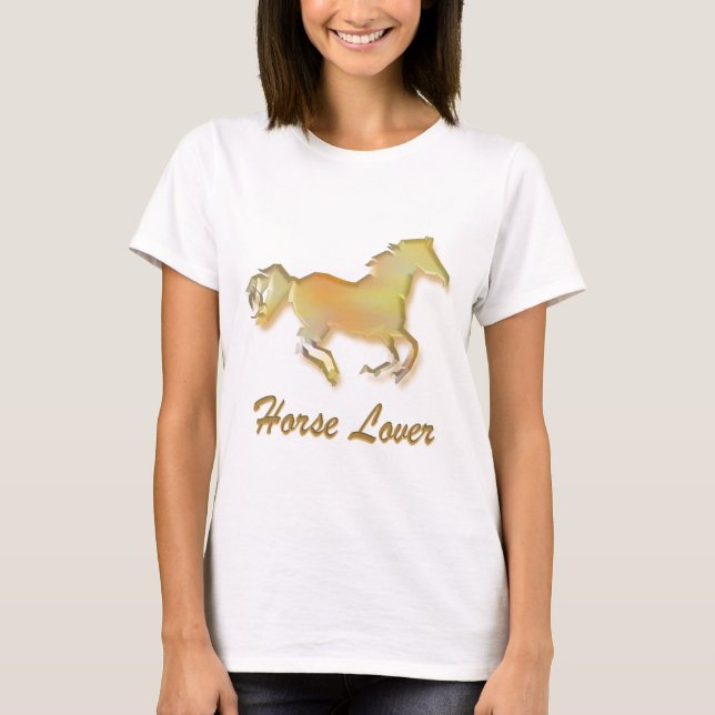 T-shirts Pão de Cavalo em Dourado (Frente)