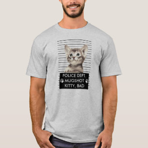 T-SHIRTS PÃO GATINHO MUGSHOT T SHIRT