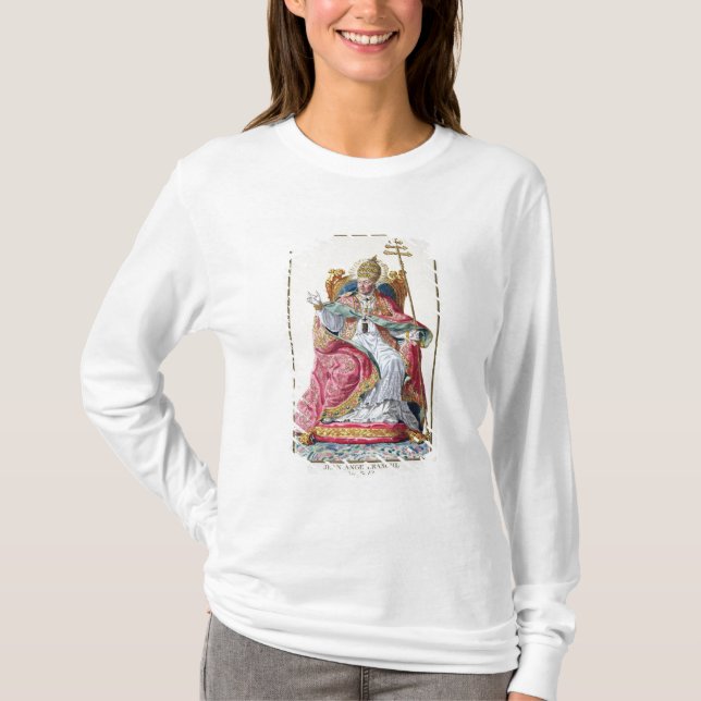 T-shirts Papa Pius VI (1717-99) 'de DES Estampes de (Frente)