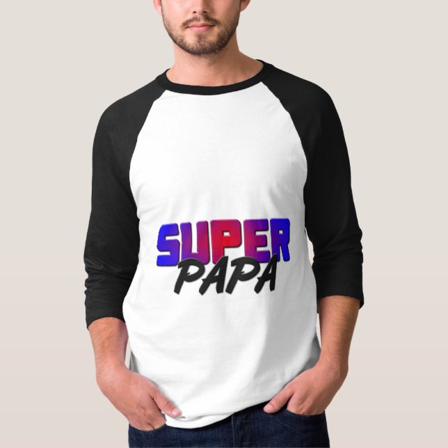 T-shirts Papá super (Frente)