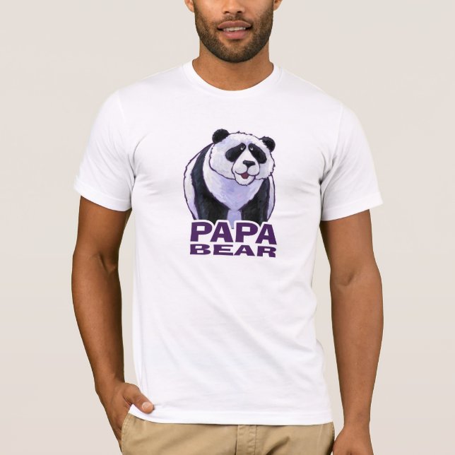 T-shirts Papá Urso Panda Leve Tee (Frente)