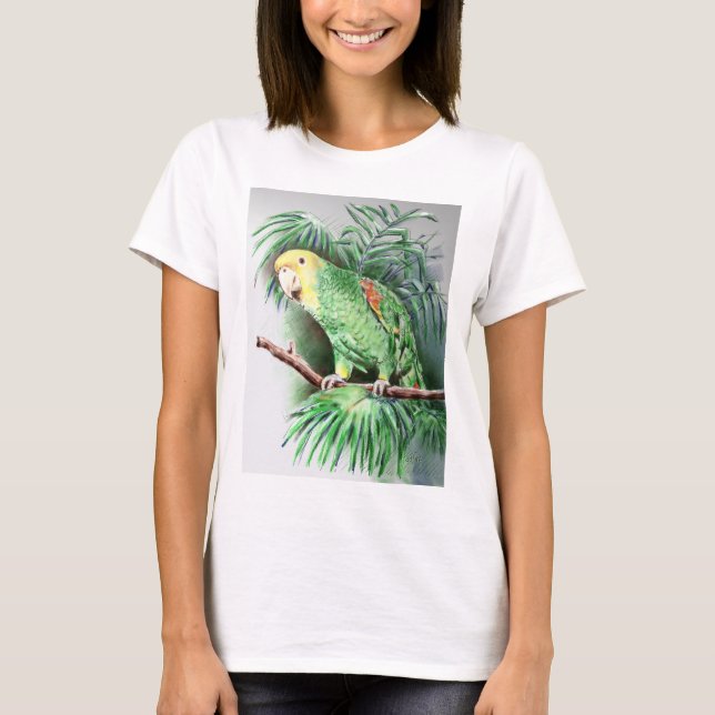 T-shirts Papagaio Amarelo-Dirigido de Amazon (Frente)