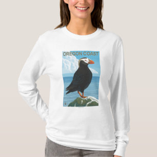 T-shirts Papagaio-do-mar adornado costa de Oregon