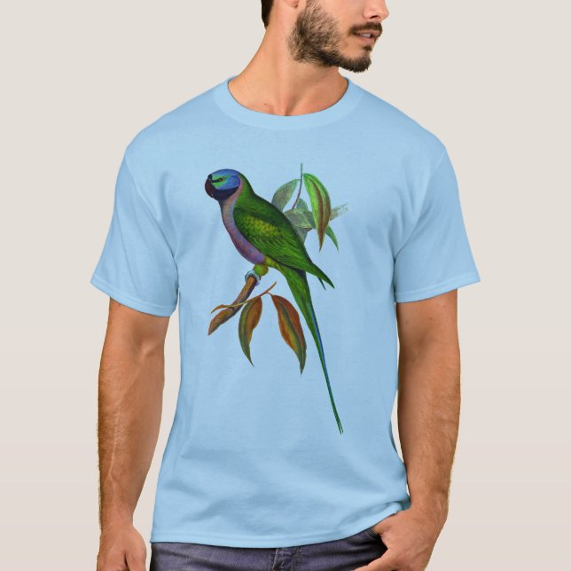 T-shirts Papagaio do Parakeet de Derbyan (Frente)