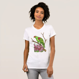T-shirts Papagaio e orquídeas