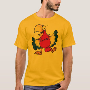 T-shirts Papagaio engraçado dos desenhos animados