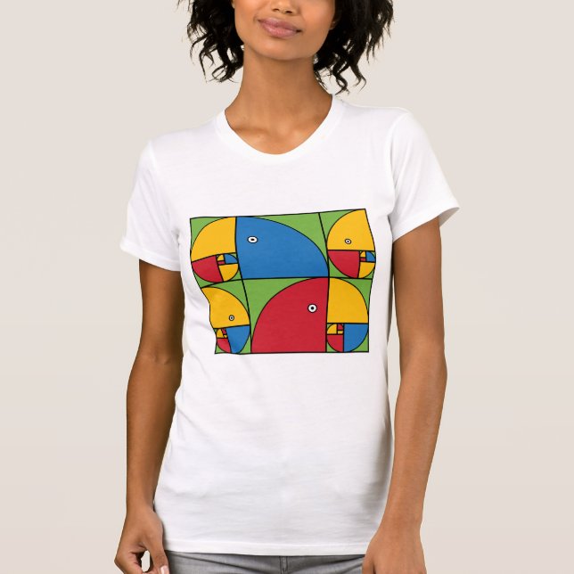 T-shirts Papagaios de Fibonacci (Frente)