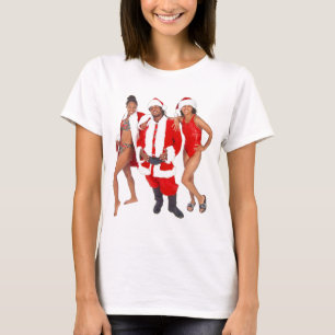 T-shirts Papai noel do gueto e seus duendes da capa