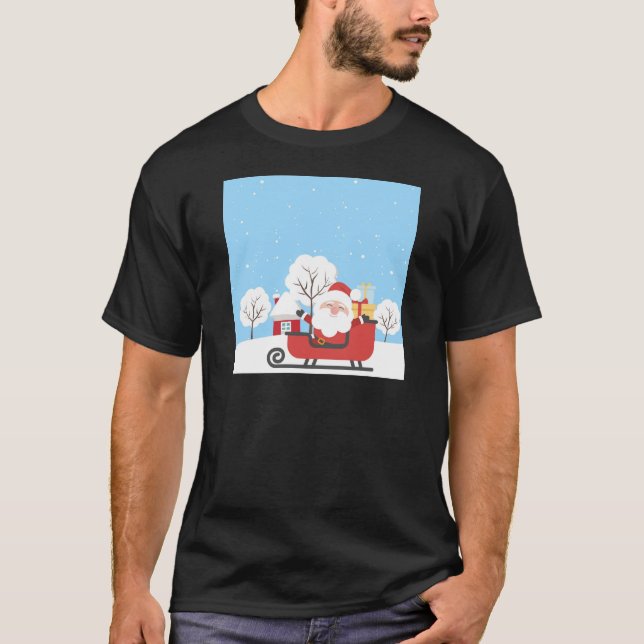 T-shirts Papai Noel está vindo (Frente)