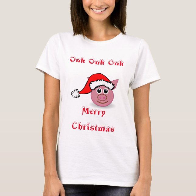 T-shirts Papai Porco Natalino (Frente)