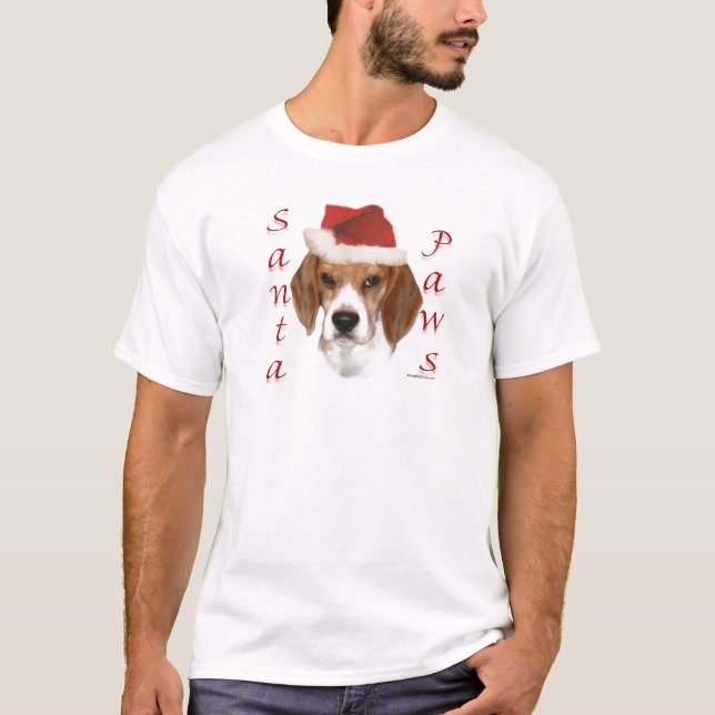 T-shirts Papais noeis Beagle (Frente)