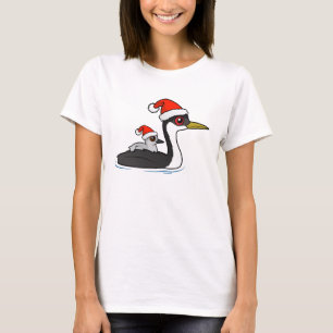 T-shirts Papais noeis Birdorable Western Grebe