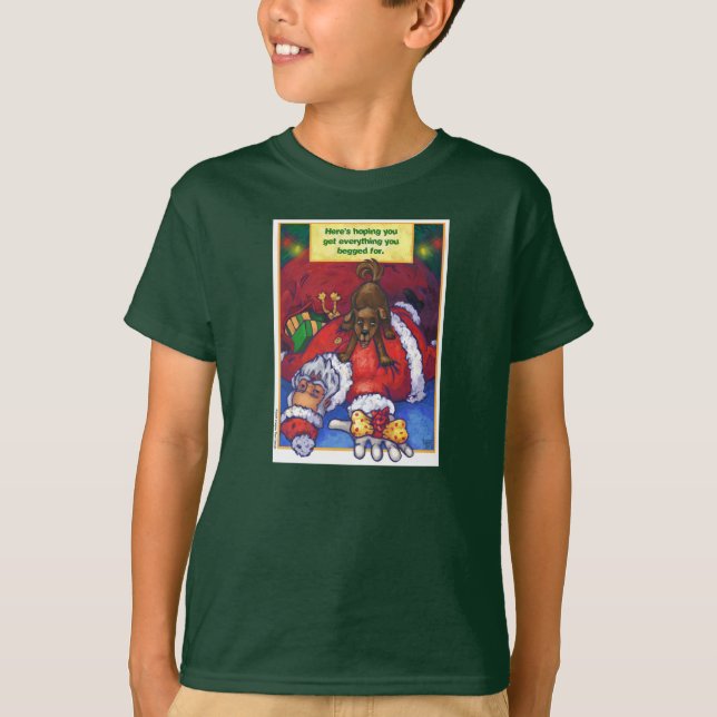 T-shirts Papais noeis de Natal (Frente)