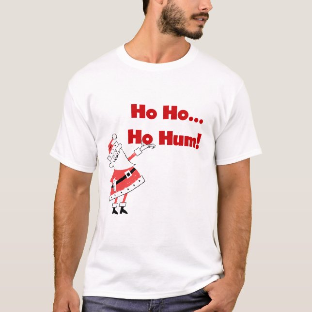 T-shirts Papais noeis e presentes de ho ho ho (Frente)