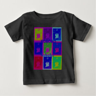 T-shirts Papais noeis especiais Cores de Pop de arte HoHoho