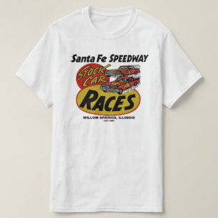 T-shirts Papais noeis Fe Speedway, Primaveras selvagens, IL