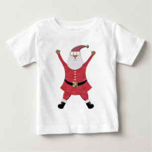 T-shirts Papais noeis felizes pulando para a alegria