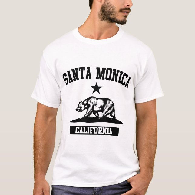 T-shirts Papais noeis Monica California (Frente)