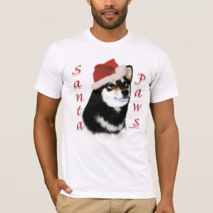 T-shirts Papais noeis Shiba Inu Pretos