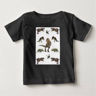 T-shirts Papel de enrolamento do dinossauro