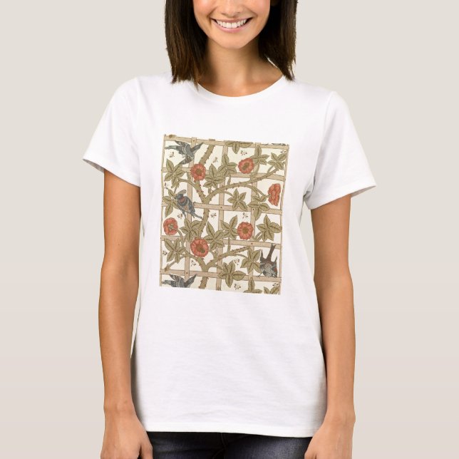 T-shirts Papel de parede azul e laranja, design, 1864 (Frente)