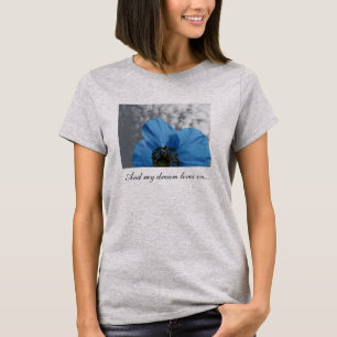 T-shirts Papoila azul minhas vidas do sonho sobre